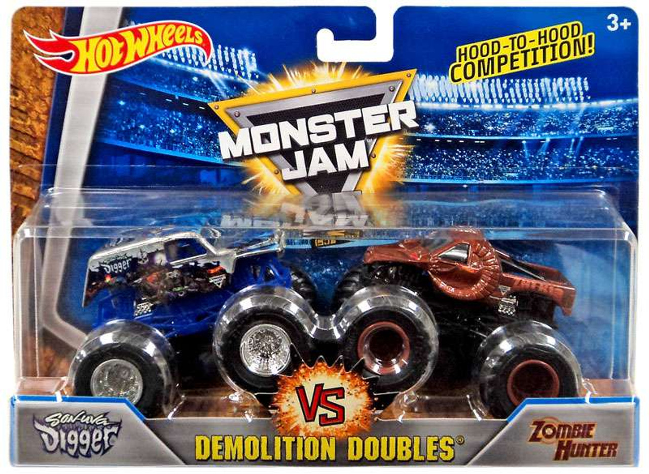 hot wheels monster jam 25th anniversary vehicles 12 pack