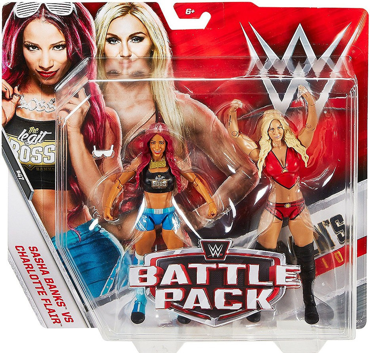 Wwe Wrestling Battle Pack Series 47 Sasha Banks Charlotte Flair Action Figure 2 Pack Mattel Toys Toywiz - sasha banks jacket roblox