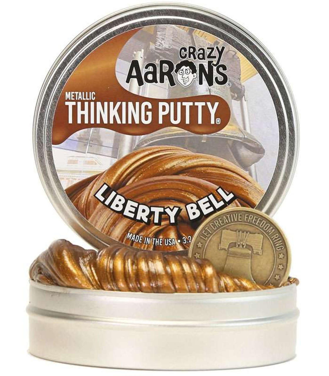 Crazy Aarons Thinking Putty Holiday Liberty Bell 4 Limited Edition ToyWiz