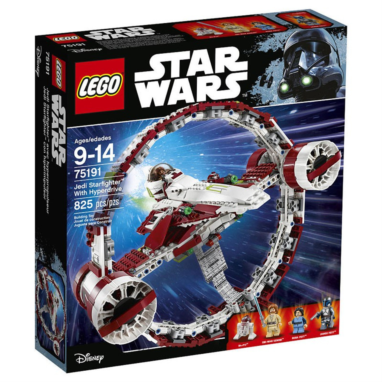 lego star wars jedi starfighter with hyperdrive 75191