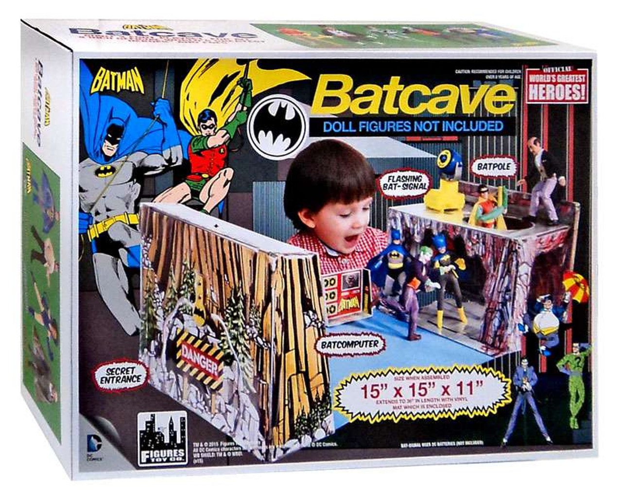 batman classic tv series batcave retro playset