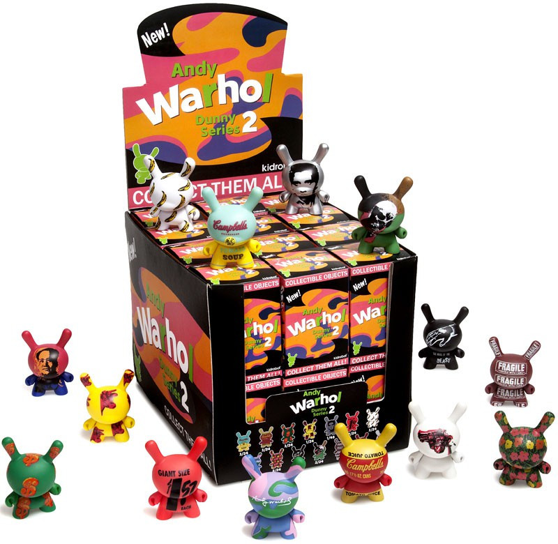 Andy Warhol Vinyl Mini Object Figure Dunny Series 2 3 Mystery Box