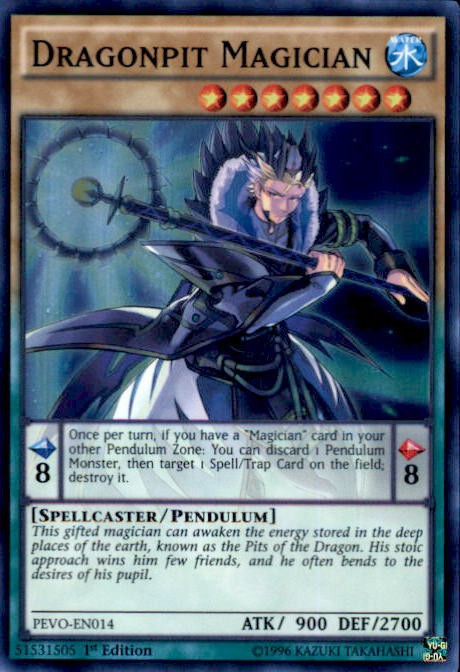 YuGiOh Pendulum Evolution Single Card Super Rare Dragonpit Magician
