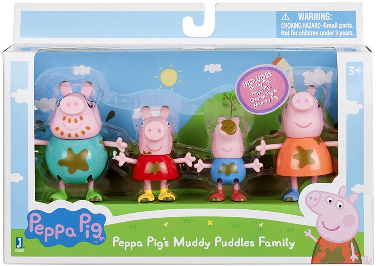 peppa pig 4 pack family plush