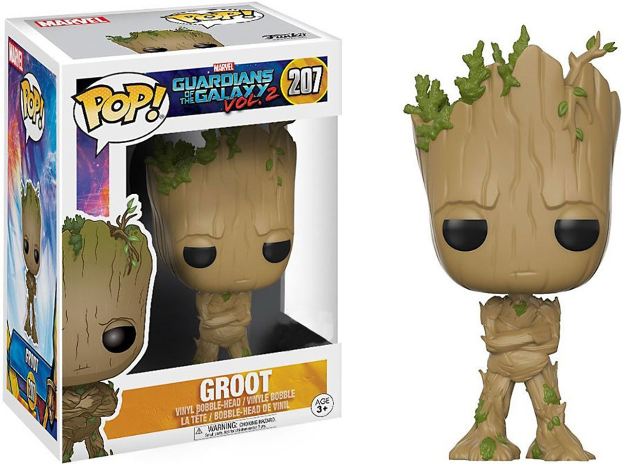 Funko Marvel Guardians Of The Galaxy Vol 2 Pop Marvel Groot Exclusive Vinyl Bobble Head 207 Adolescent Toywiz - groot head roblox