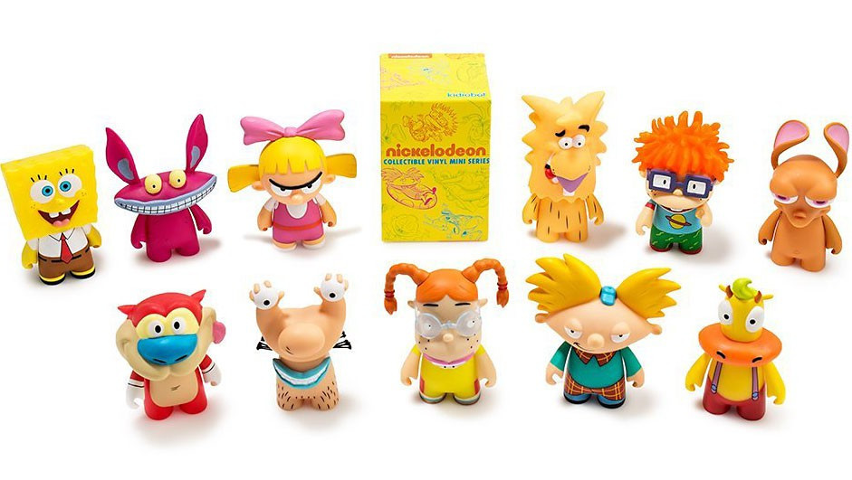 Nickelodeon Vinyl Mini Figure Nick 90s Series 1 3 Mystery Pack 1 RANDOM