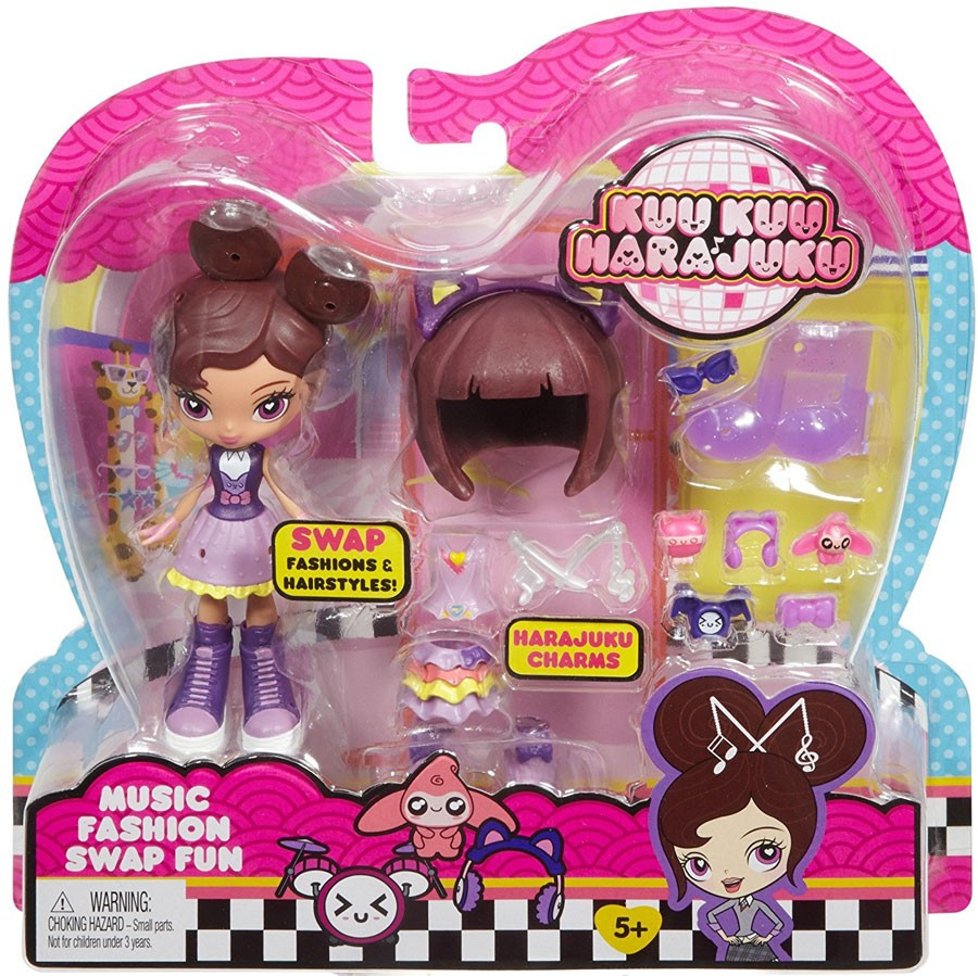 Kuu Kuu Harajuku Fashion Swap Fun Music Doll Mattel - ToyWiz