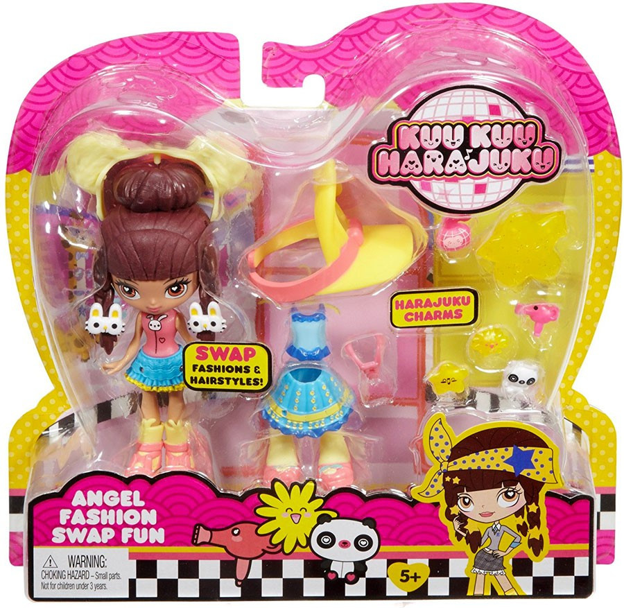 Kuu Kuu Harajuku Fashion Swap Fun Angel Doll Mattel - ToyWiz