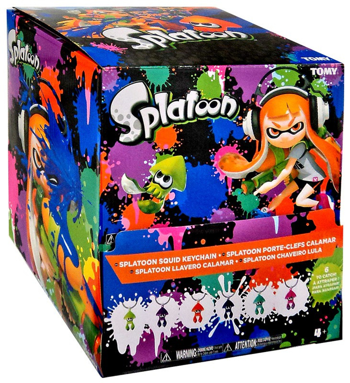 Splatoon Splatoon Squid Keychain Mystery Box 24 Packs Tomy Toywiz - squid pokemon roblox