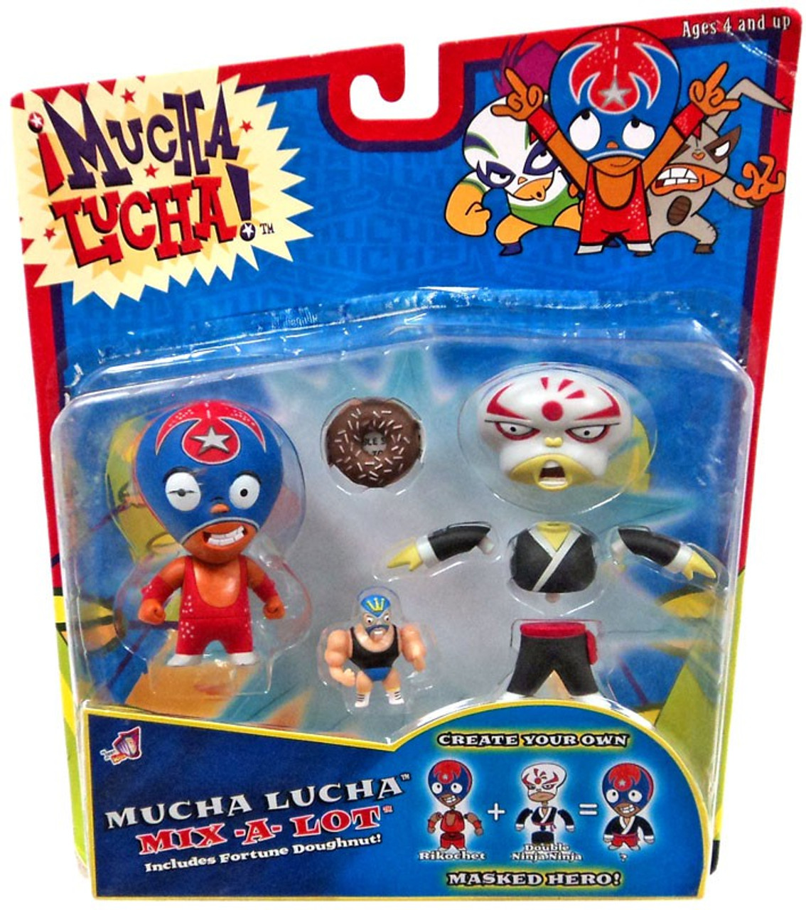 Mucha Lucha Mix A Lot Rikochet Double Ninja Ninja Action Figure 2 Pack Jakks Pacific Toywiz - epic ninja master dojo of doom roblox