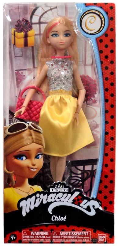Zag Heroez Miraculous Tales Of Ladybug Cat Noir Chloe 10 Doll Yellow Dress Bandai America Toywiz