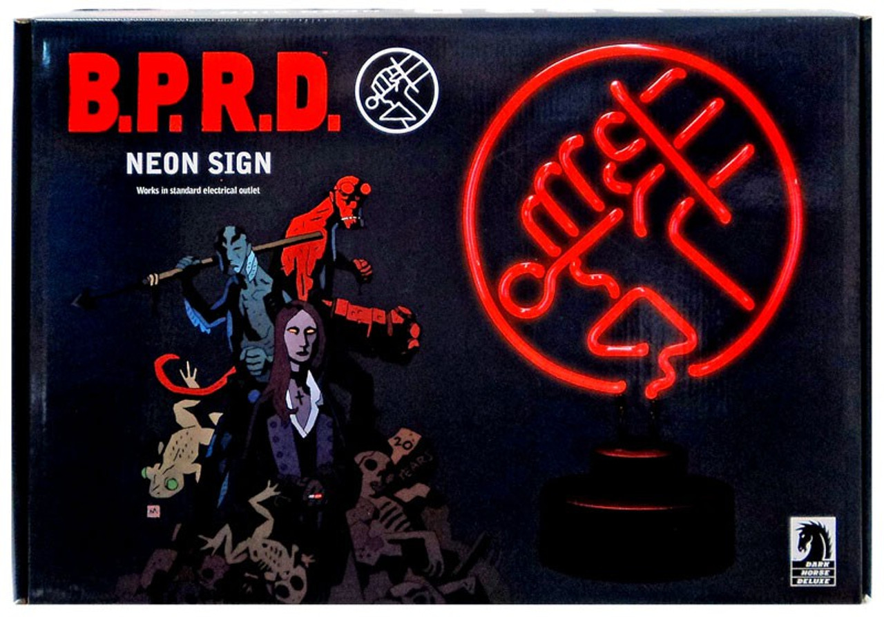 Hellboy B.P.R.D. Neon Sign Dark Horse - ToyWiz