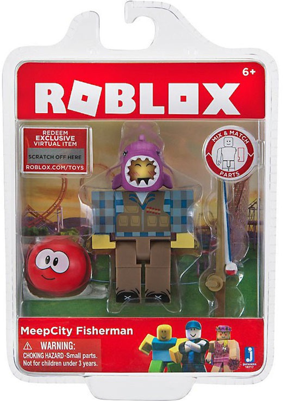 Roblox Meepcity Fisherman 3 Action Figure Jazwares Toywiz - meepcity a roblox game review invidious
