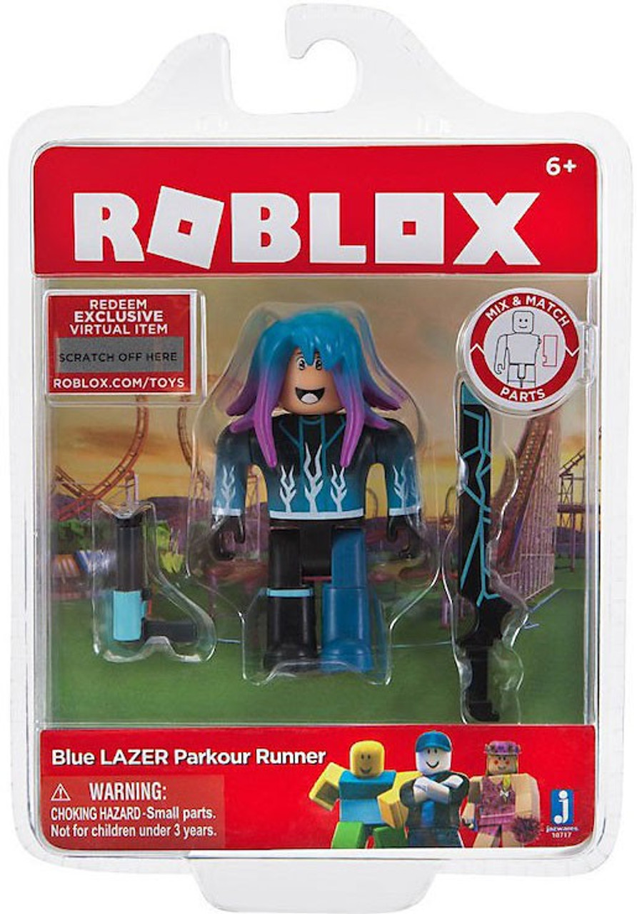 Roblox Blue Lazer Parkour Runner 3 Action Figure Jazwares Toywiz - runners path promo codes roblox