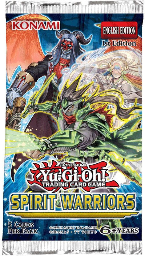 YuGiOh Spirit Warriors Booster Pack 5 Cards Konami - ToyWiz