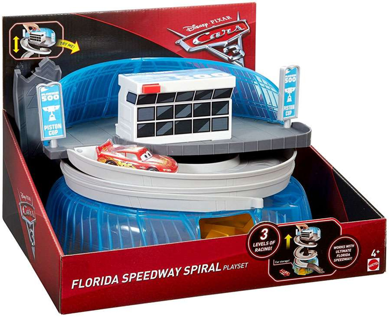 Disney Pixar Cars Cars 3 Florida Speedway Spiral Playset Mattel Toys Toywiz - florida international speedway disney pixar cars roblox