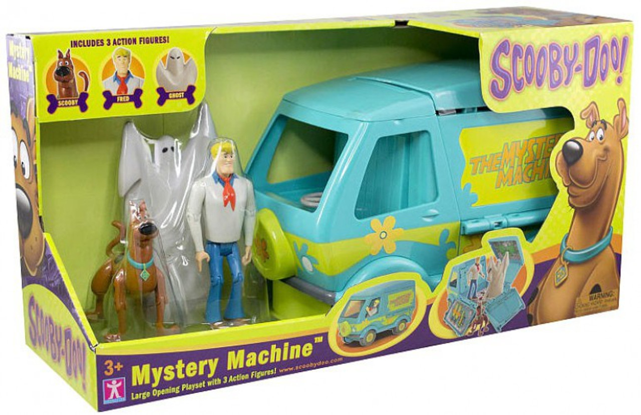 Scooby Doo Mystery Machine Playset Fred, Scooby Ghost Action Figures ...