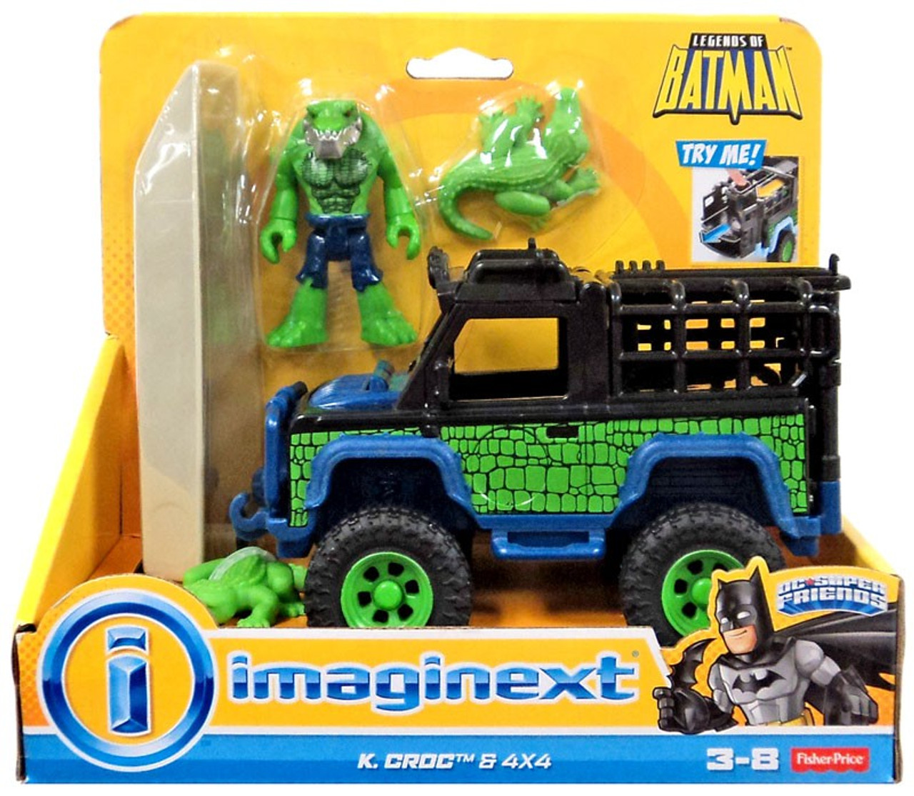 imaginext killer croc 4x4