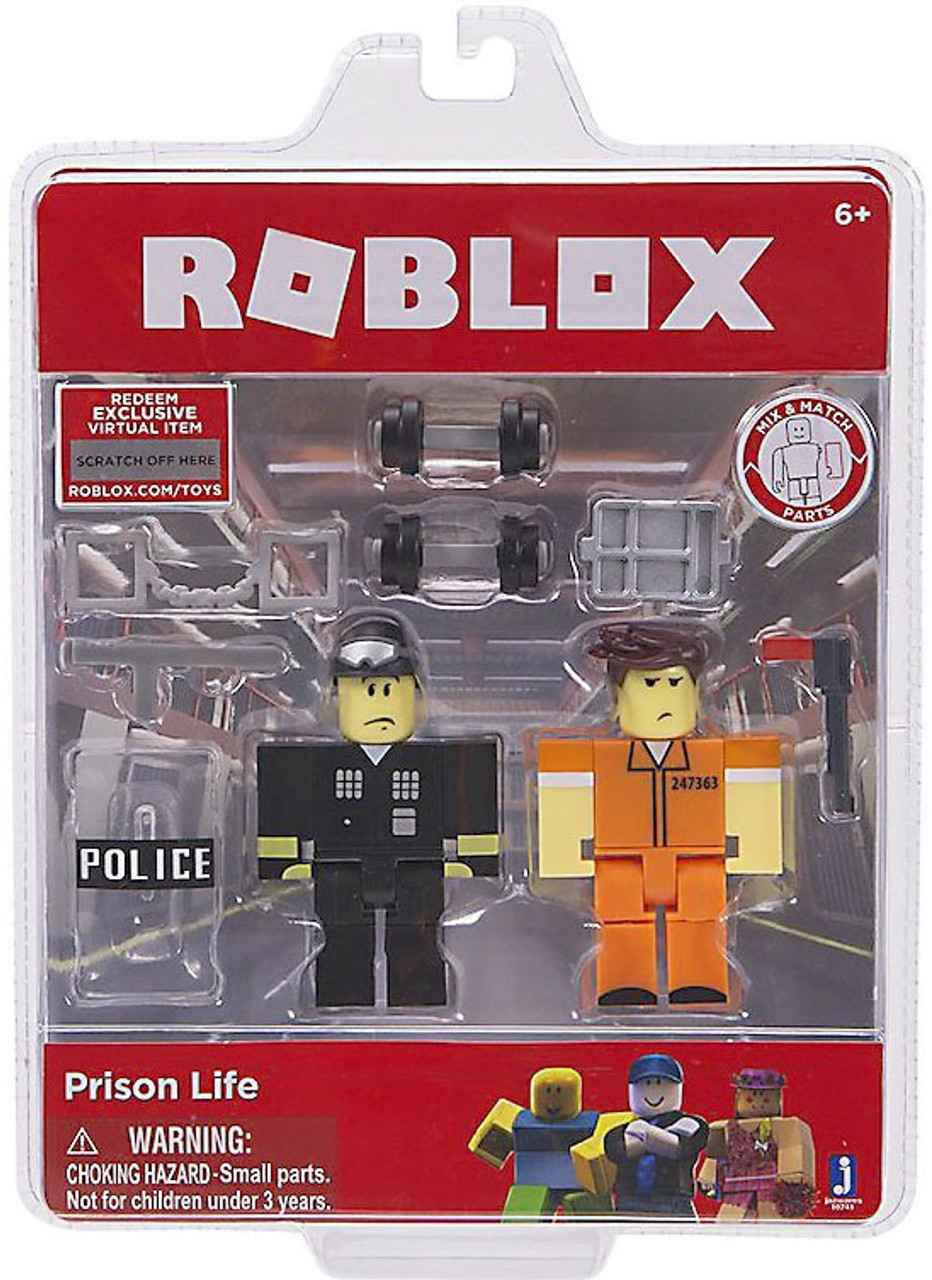 Roblox Prison Life 3 Action Figure Game Pack Jazwares Toywiz - roblox celebrity game dev life game pack 2 characters