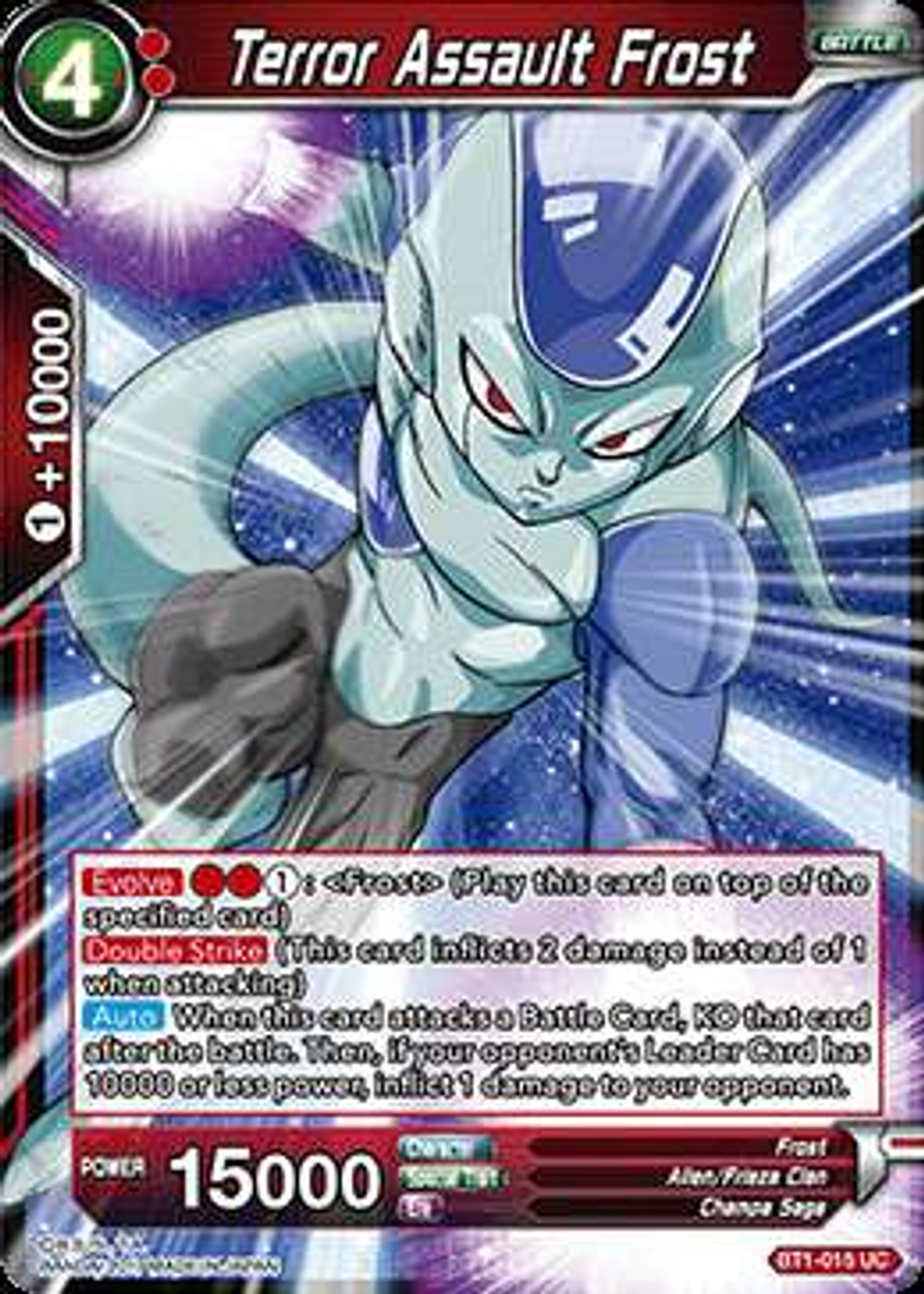 Dragon Ball Super Collectible Card Game Galactic Battle Single Card Uncommon Terror Assault Frost Bt1 015 Toywiz - roblox era of terror baby