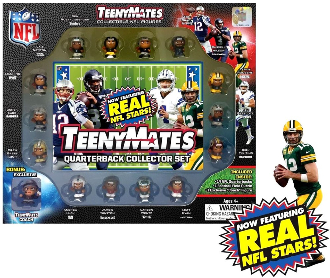 NFL TeenyMates Football Series 6 Quarterbacks 14Pack Gift Set Party