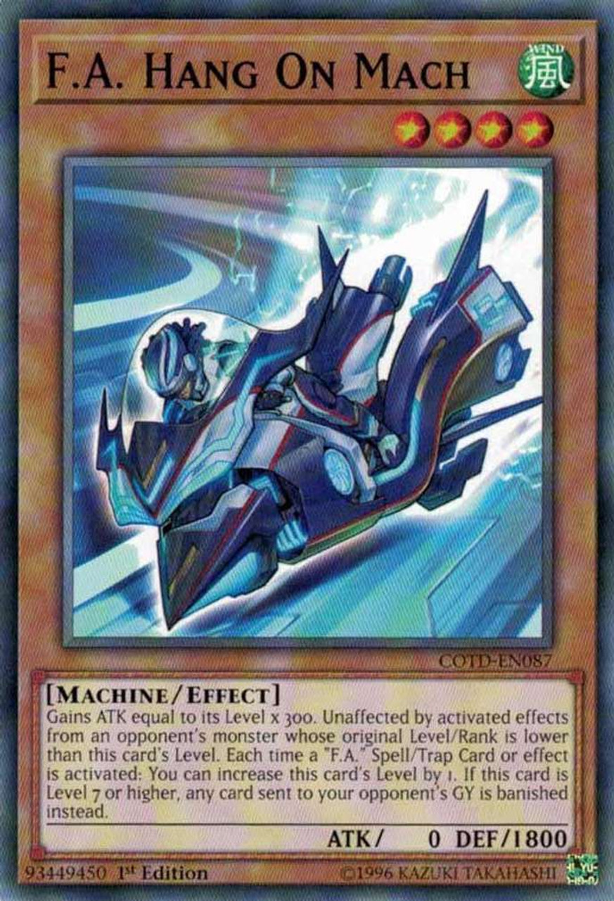 Yugioh Code Of The Duelist Single Card Common F A Hang On Mach Cotd En087 Toywiz - hammer head baech beta tester roblox