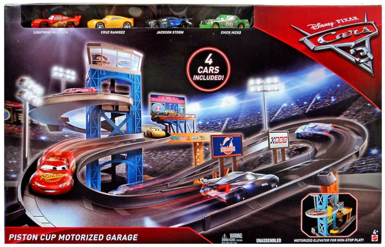 disney cars piston cup garage