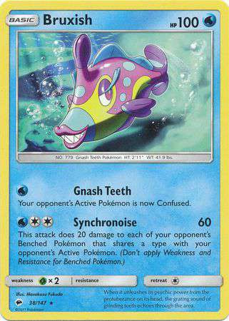 Pokemon Sun Moon Burning Shadows Single Card Rare Bruxish 38 Toywiz Pokemon Sun Moon Burning Shadows Single Card Rare Bruxish 38 Toywiz