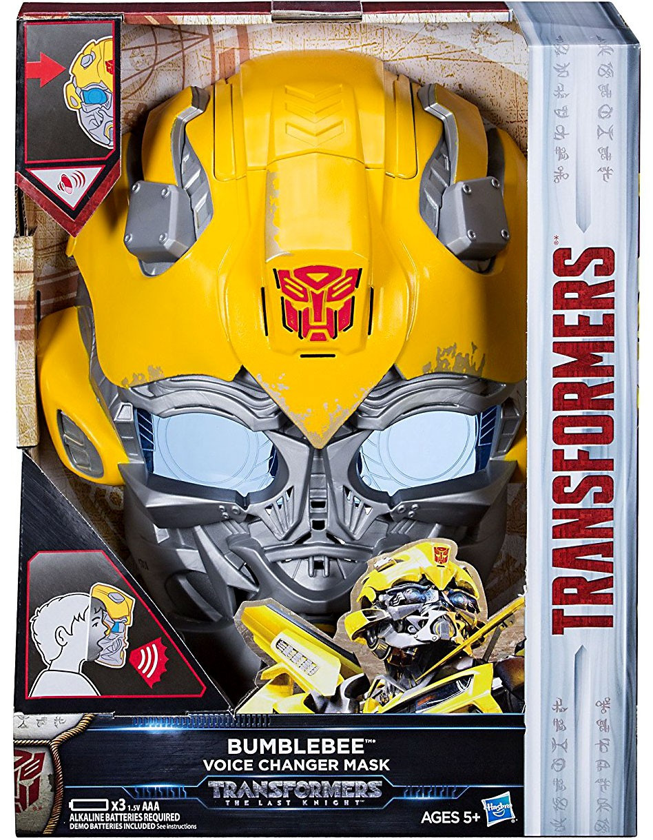 Transformers The Last Knight Bumblebee Voice Changer Mask Hasbro Toys