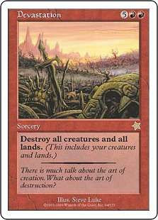 Magic The Gathering Starter 1999 Single Card Rare Devastation 94 Slightly Played ToyWiz