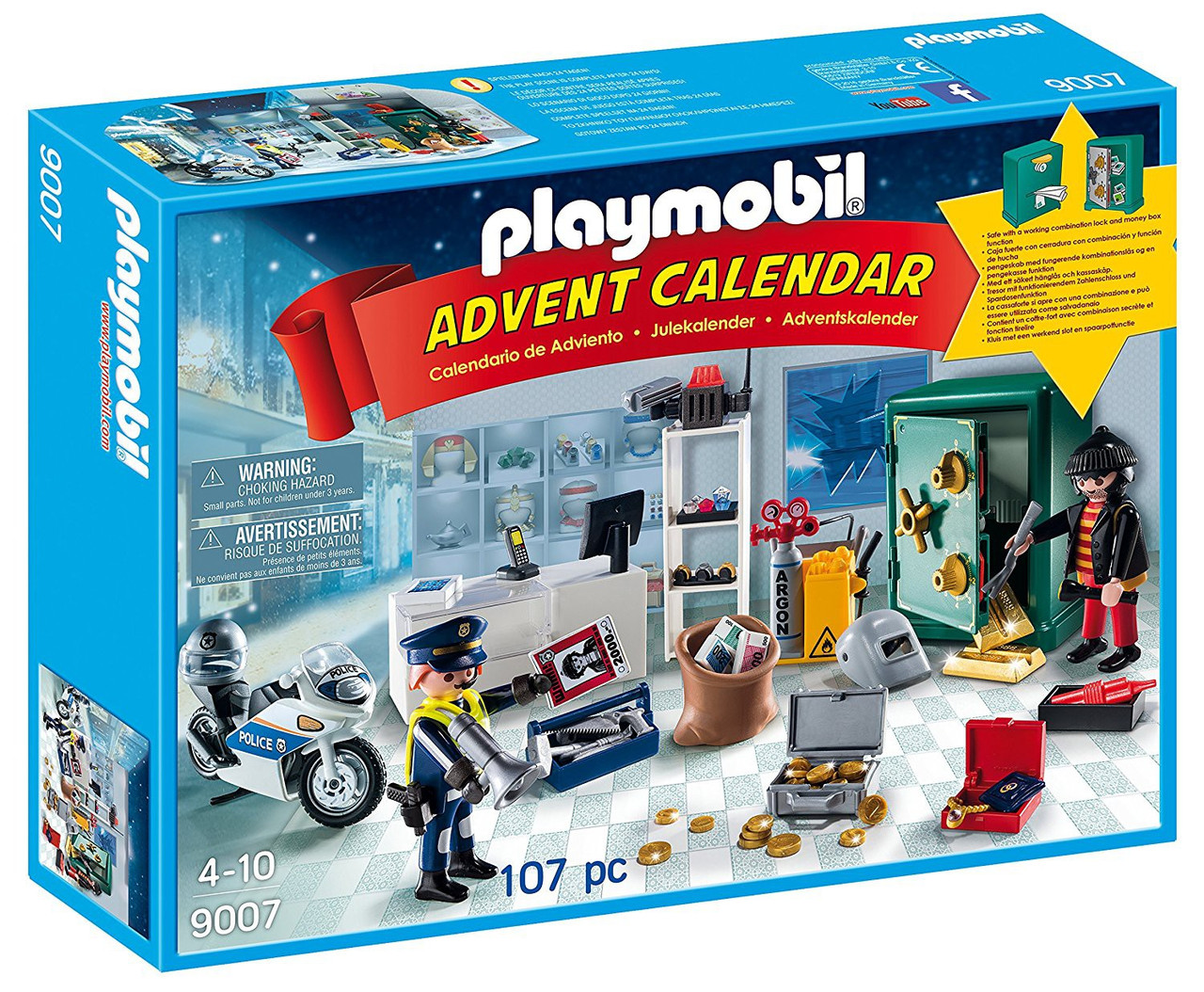 Playmobil Advent Calendar Jewel Thief Police Operation Set 9007