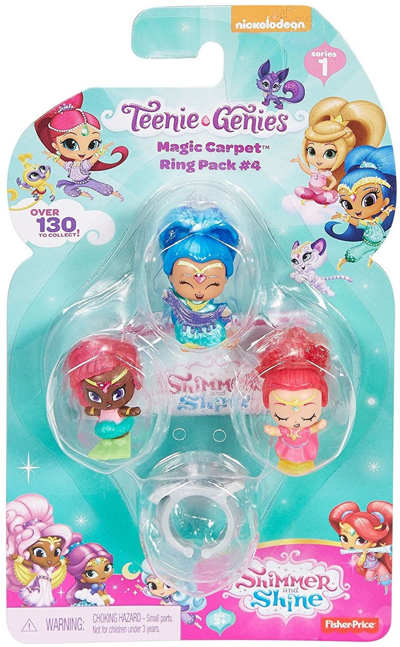 Fisher Price Shimmer Shine Teenie Genies Series 1 Magic Carpet Ring Pack 4 3 Pack Toywiz - bigger magic carpet roblox