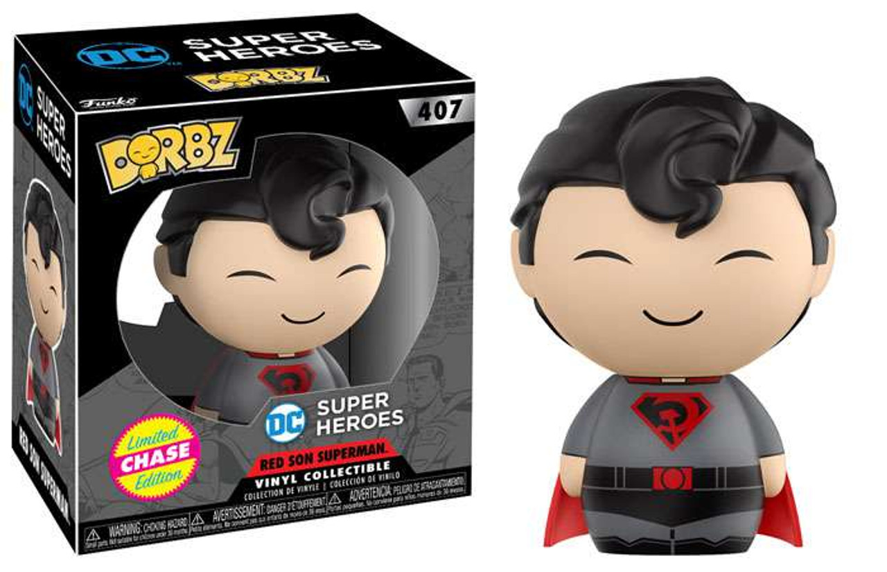 Funko Dc Super Heroes Dorbz Superman Vinyl Figure Red Son Chase Version Toywiz - blue box of 1337 ice roblox