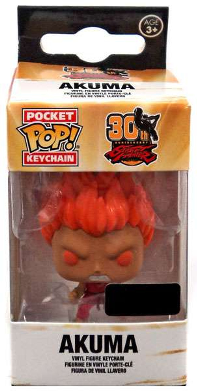 Funko Street Fighter Pocket Pop Video Games Akuma Exclusive Keychain Red Toywiz - akuma street fighter custom roblox