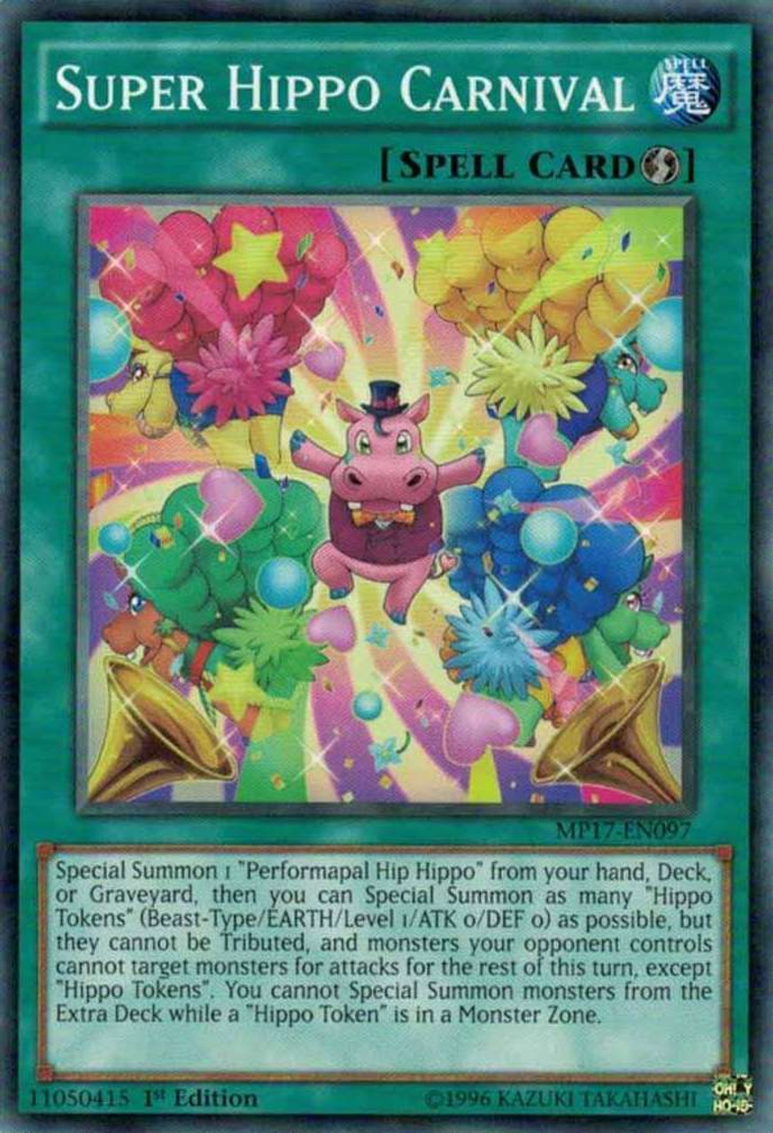 Yugioh 2017 Mega Tin Mega Pack Single Card Common Super Hippo Carnival Mp17 En097 Toywiz - new carnival starter pack roblox