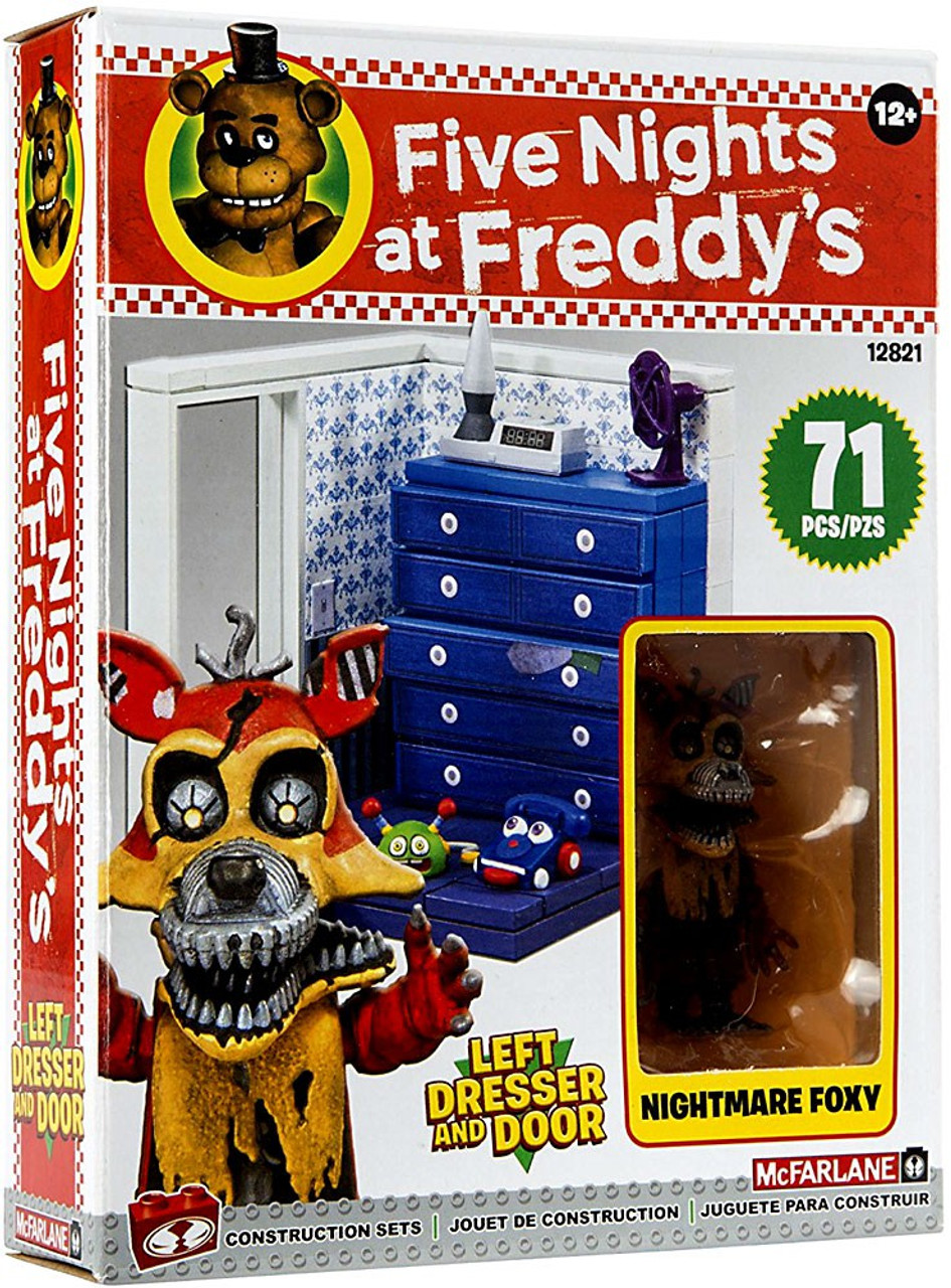 Mcfarlane Toys Five Nights At Freddys Left Dresser Door Small Construction Set Nightmare Foxy Toywiz - roblox animatronic universe how to get gears