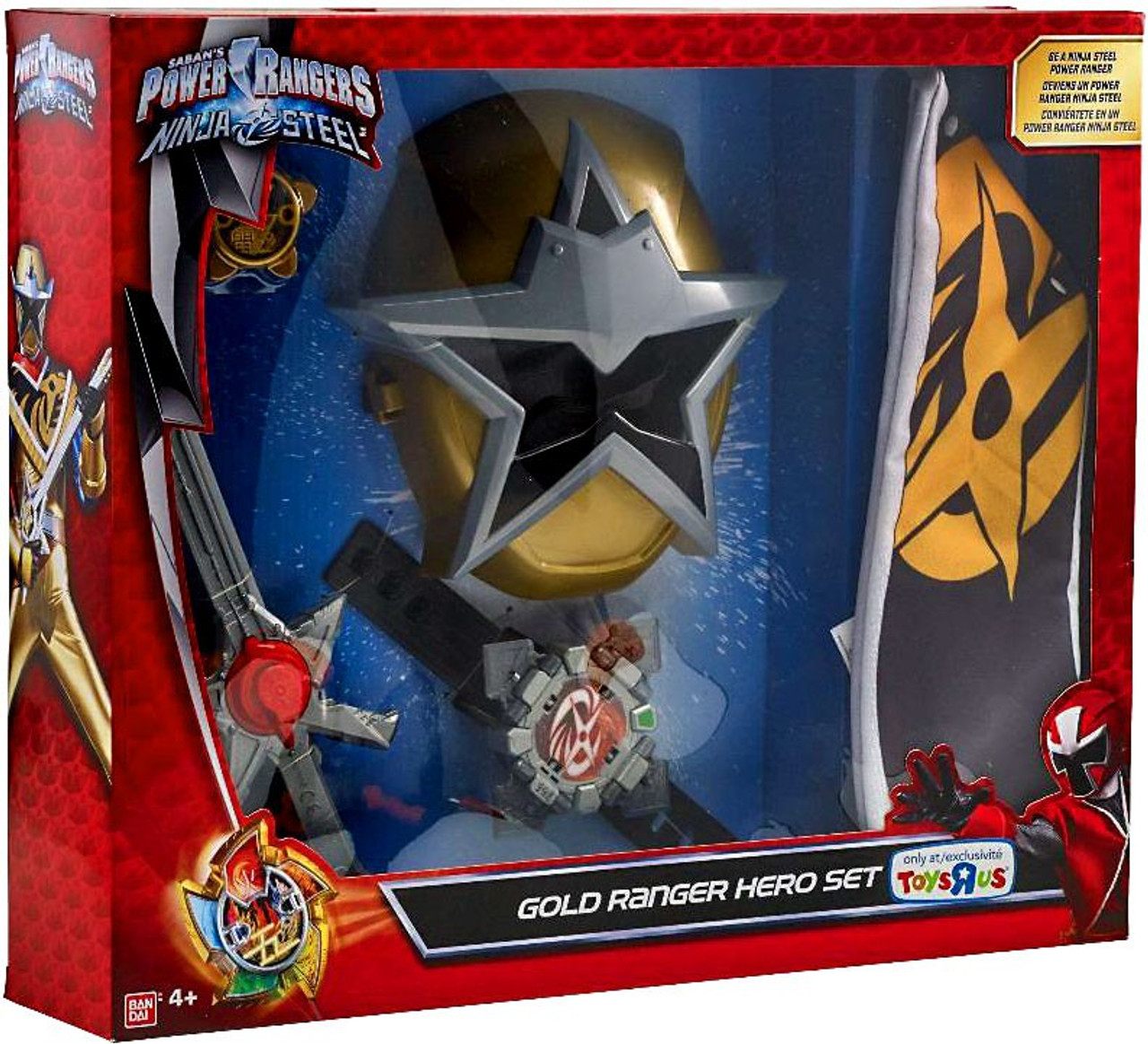 power rangers ninja steel gold ranger hero set