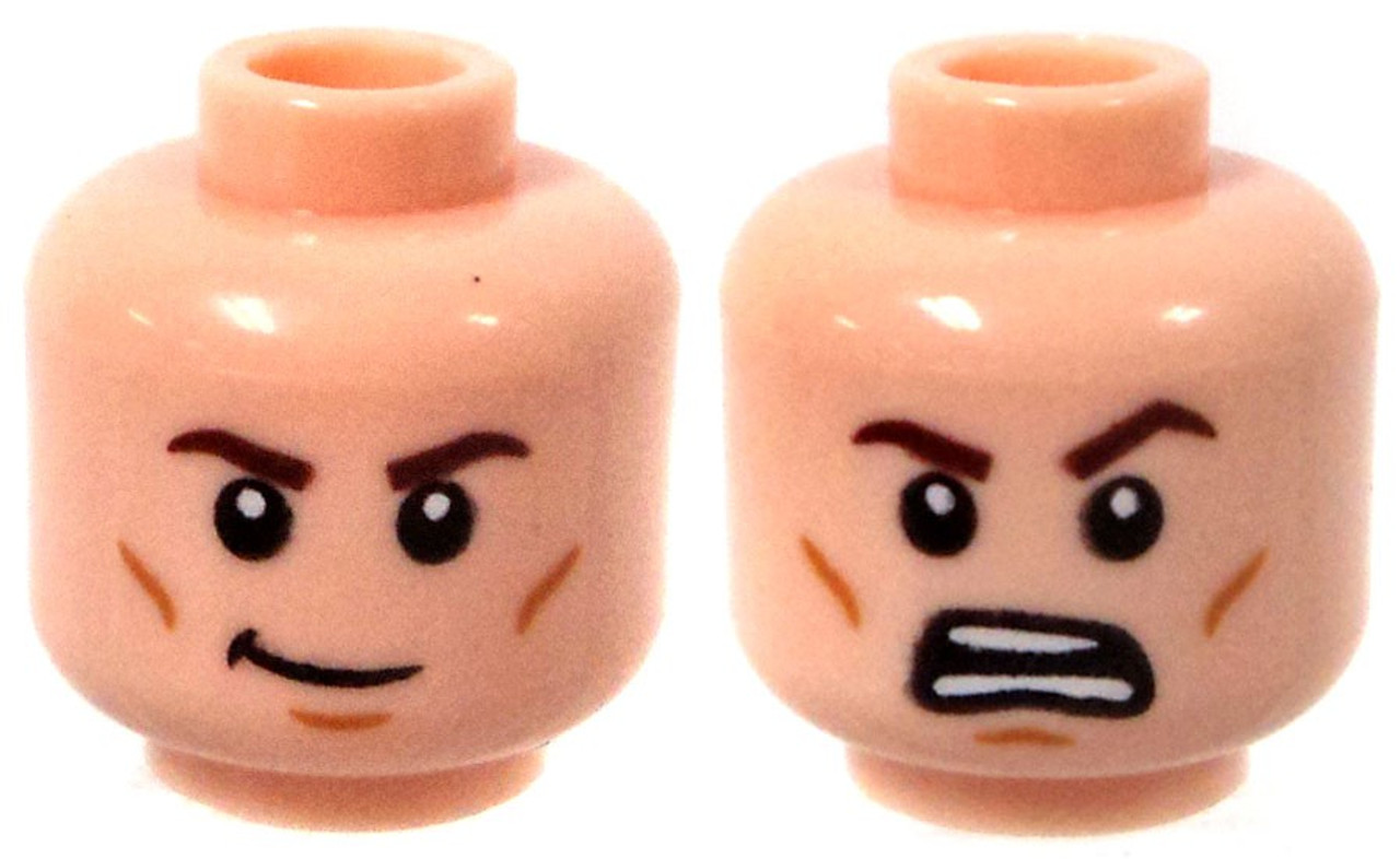 lego minifigure brown head