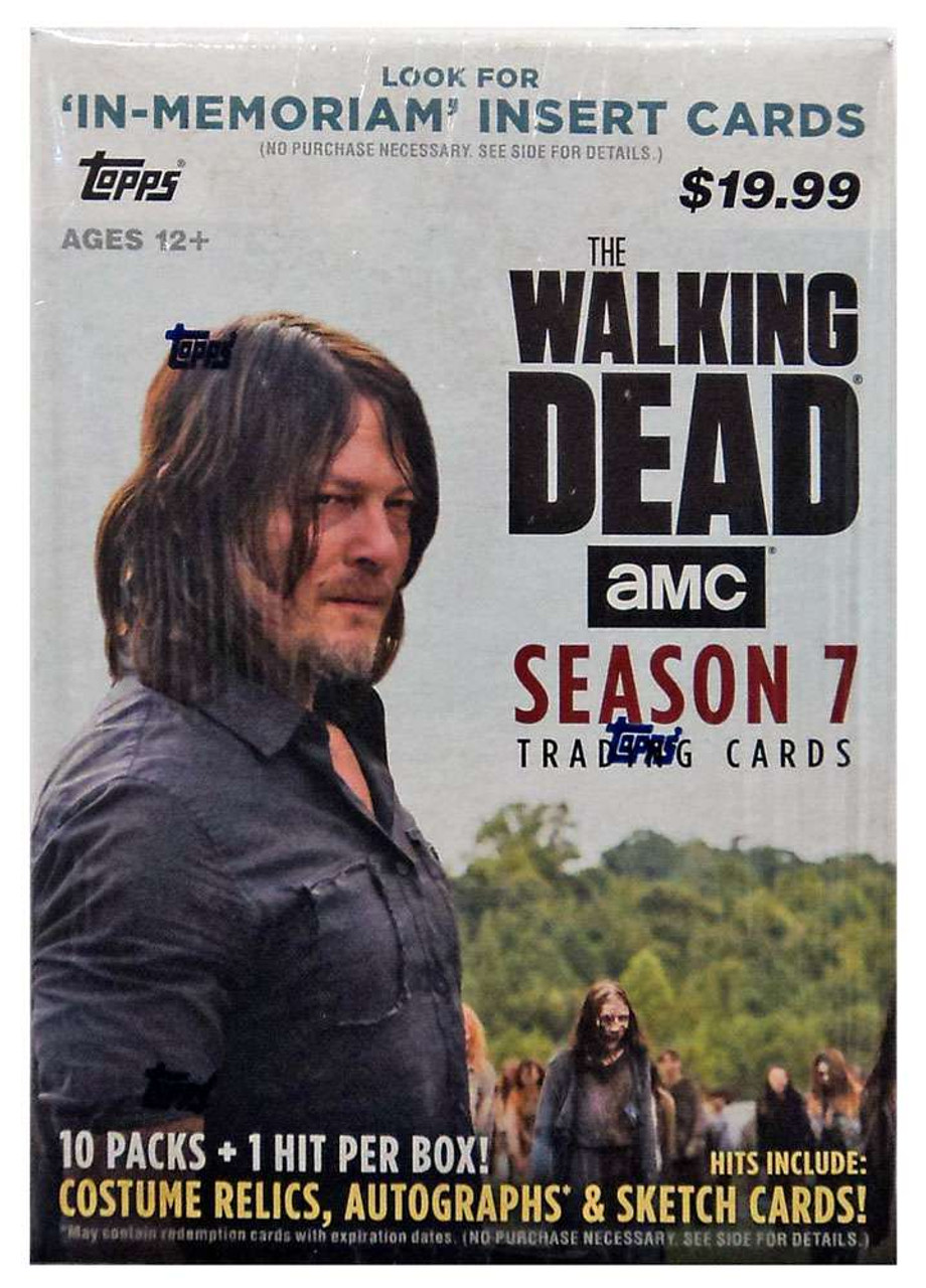 The Walking Dead Topps Season 7 Trading Card BLASTER Box 10 Packs - ToyWiz