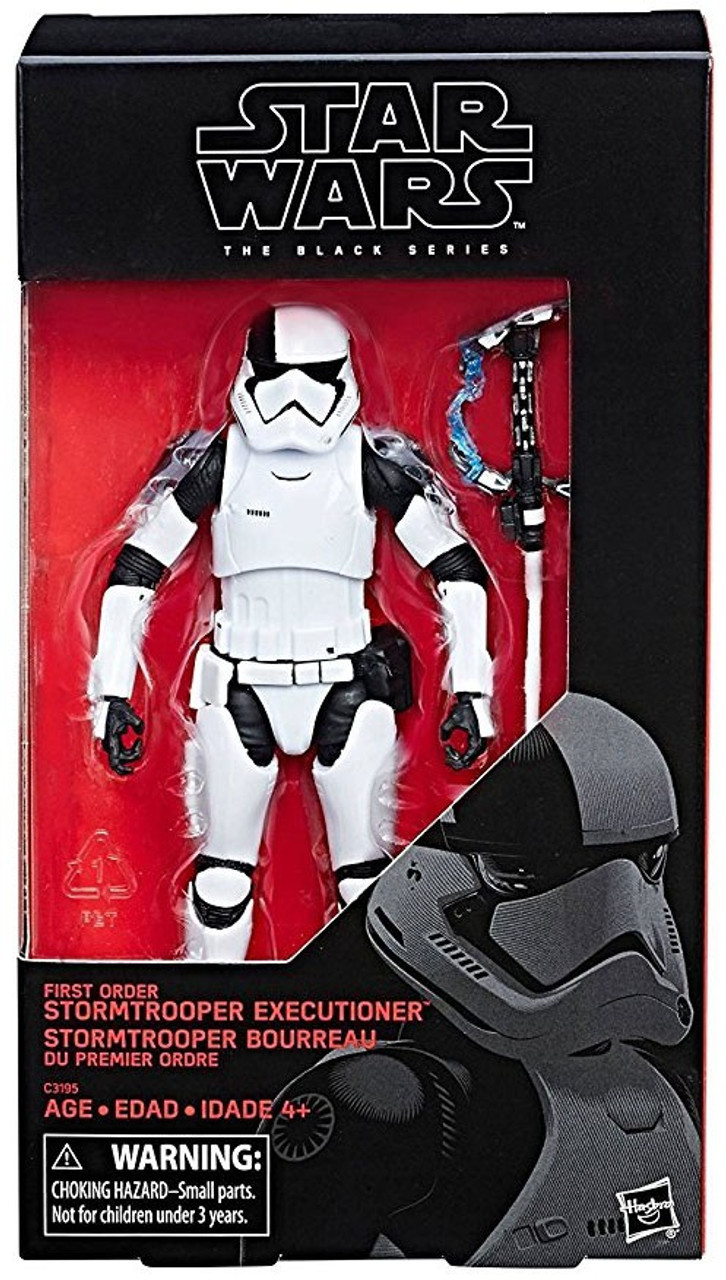 Star Wars The Last Jedi Black Series First Order Stormtrooper Executioner Exclusive 6 Action Figure 6 Hasbro Toys Toywiz - roblox executioner's mask