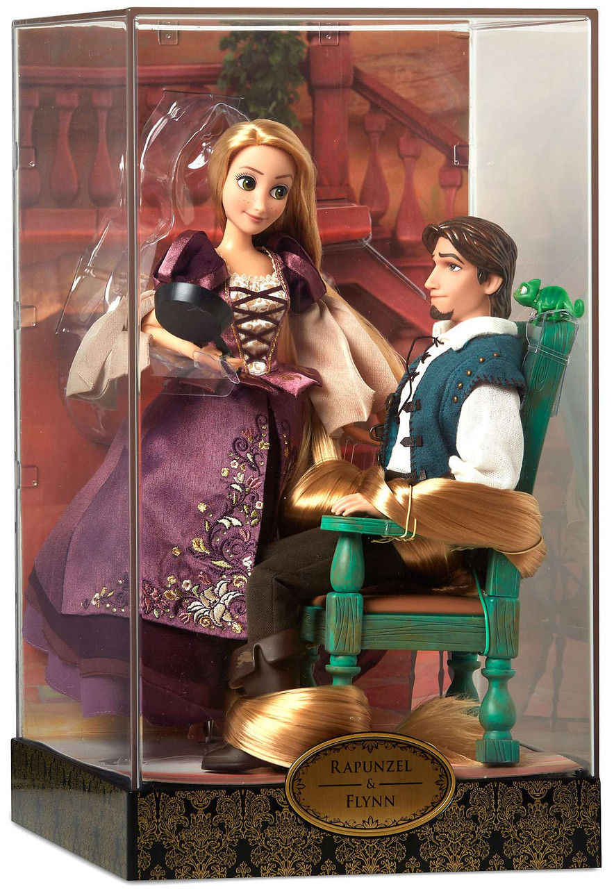 rapunzel and flynn doll set