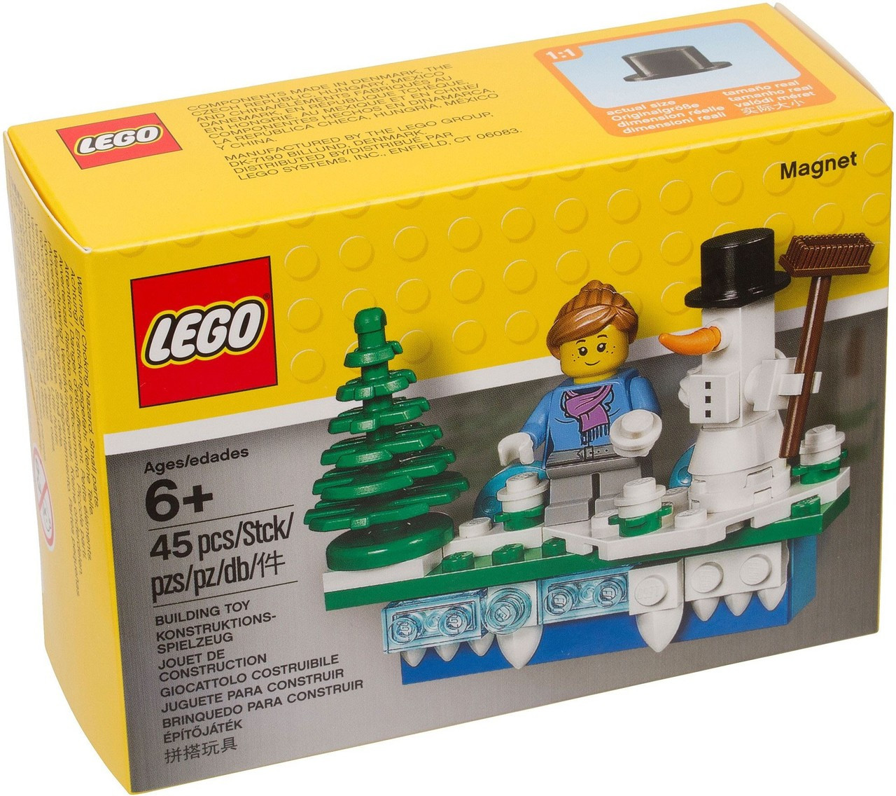 lego holiday magnet