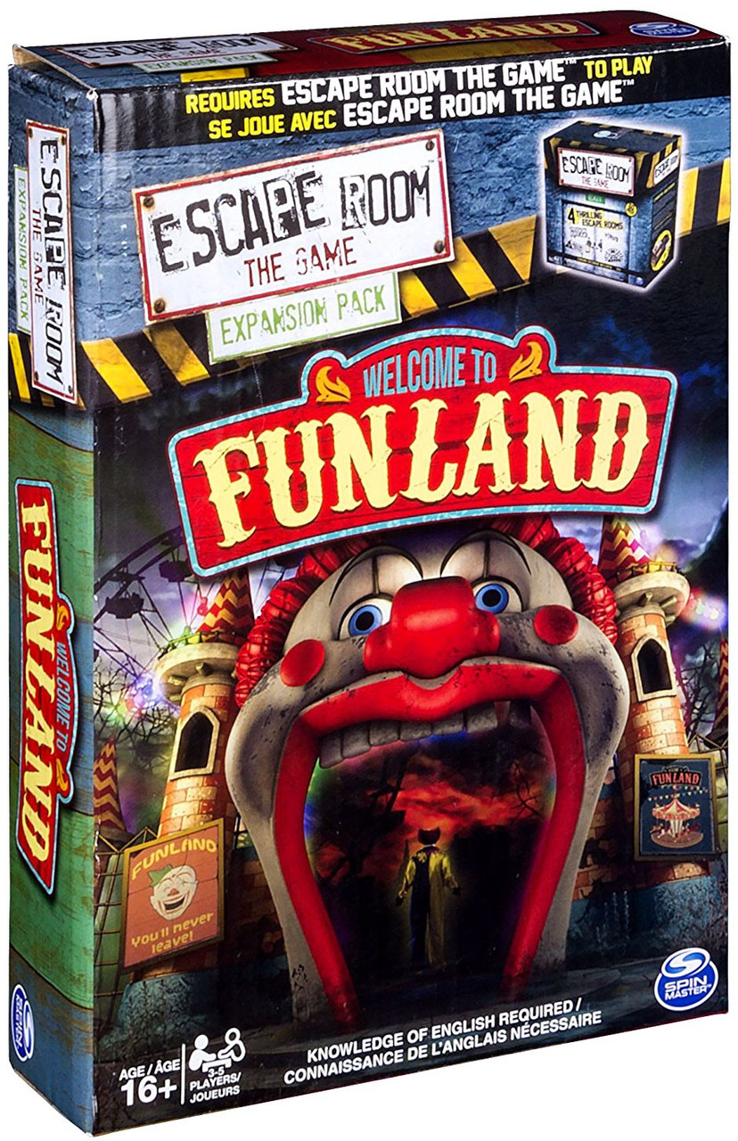 Escape Room Welcome To Funland Refill Game Accessory Spin Master Toywiz - roblox escape room theater escape