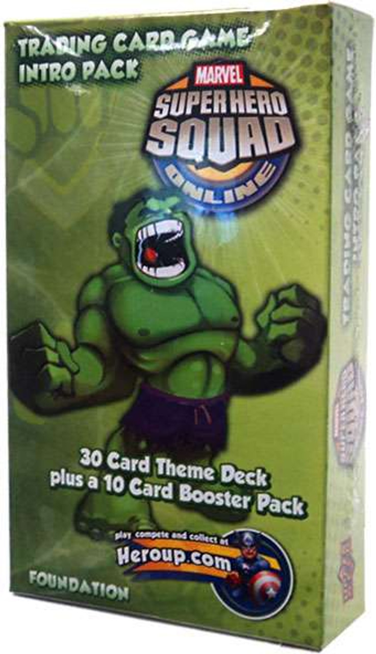 Marvel Trading Card Game Superhero Squad Online Hulk Intro Pack Upper Deck Toywiz - roblox heroes online beast forest gameplay