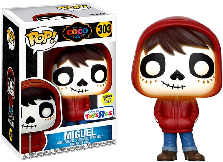 Funko Disney Pixar Coco Pop Disney Miguel Exclusive Vinyl Figure 303 Hoodie On Glow In The Dark Toywiz