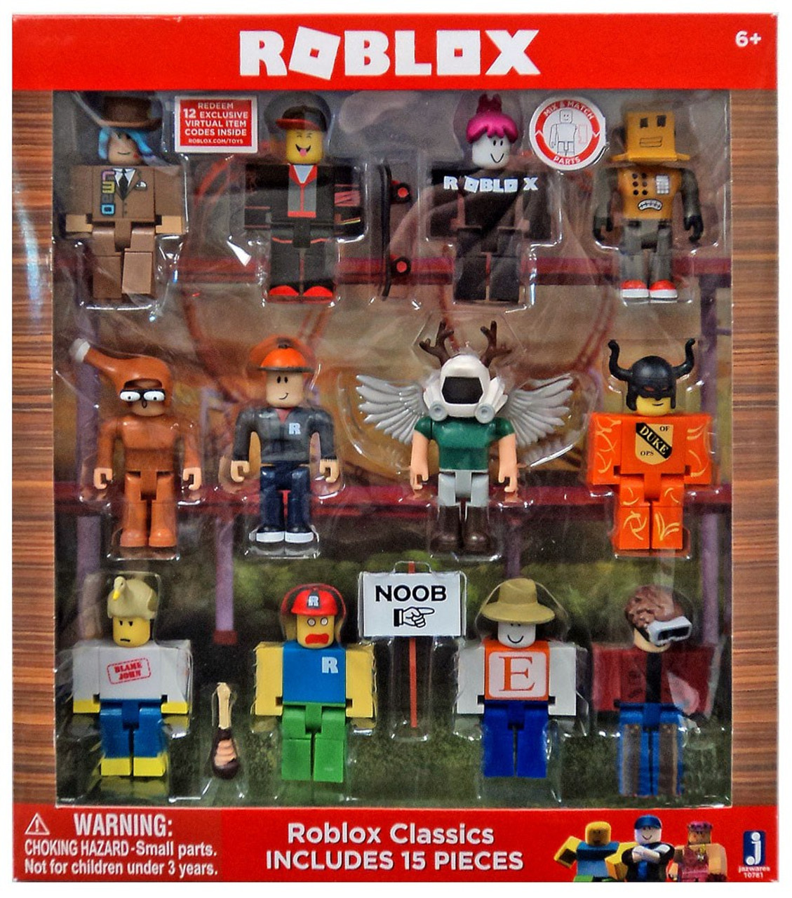 Roblox Series 1 Roblox Classics Exclusive Action Figu!   re 12 Pack - roblox series 1 roblox classics exclusive action figure 12 pack includes 12 online item codes jazwares toywiz