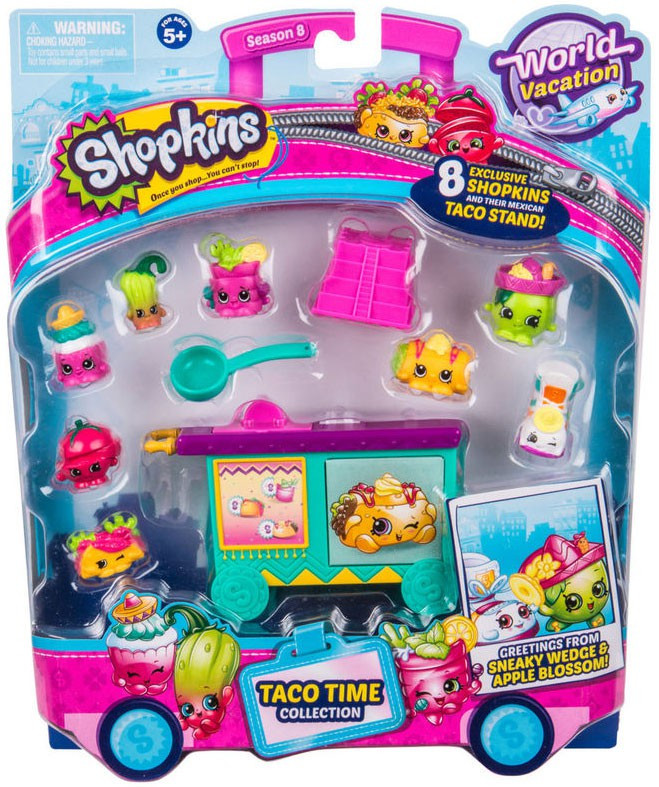 shopkins rainbow taco