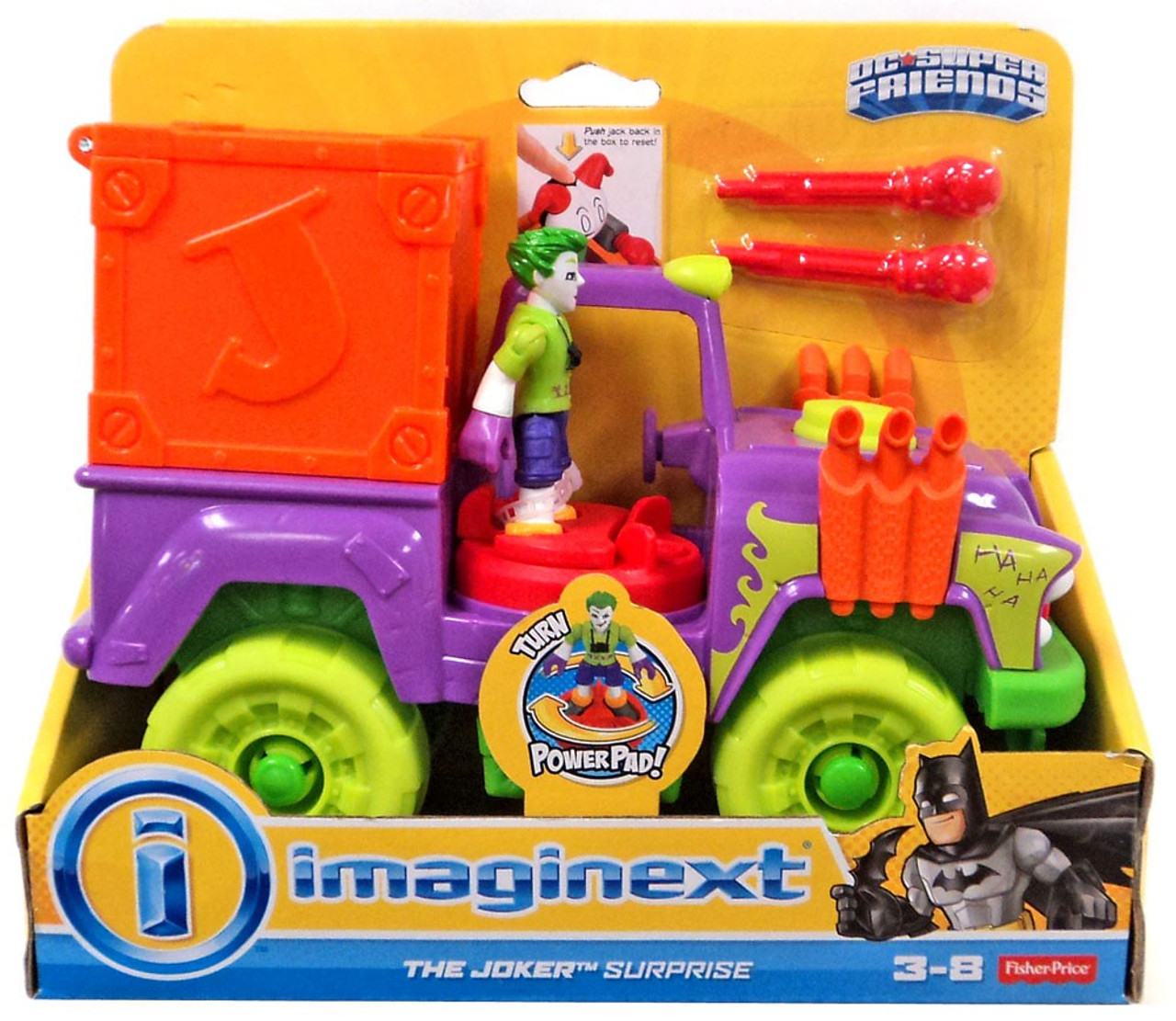 Fisher Price DC Super Friends Imaginext The Joker Surprise 3 Figure Set