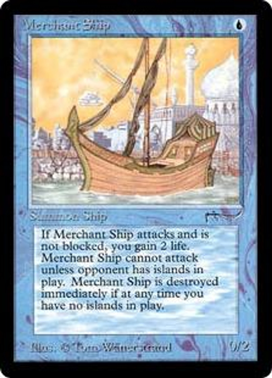 Magic The Gathering Arabian Nights Single Card Uncommon Merchant Ship Played Toywiz - galleon roblox series 5 mystery figure six pack