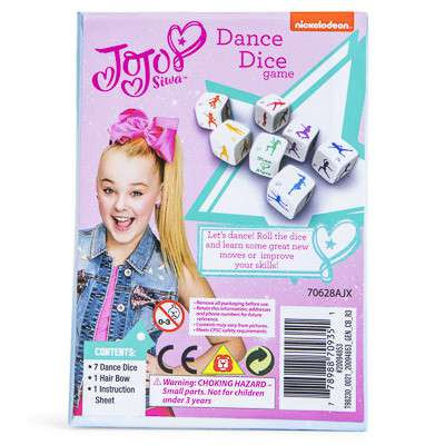 Nickelodeon JoJo Siwa Dance Dice Game Cardinal - ToyWiz